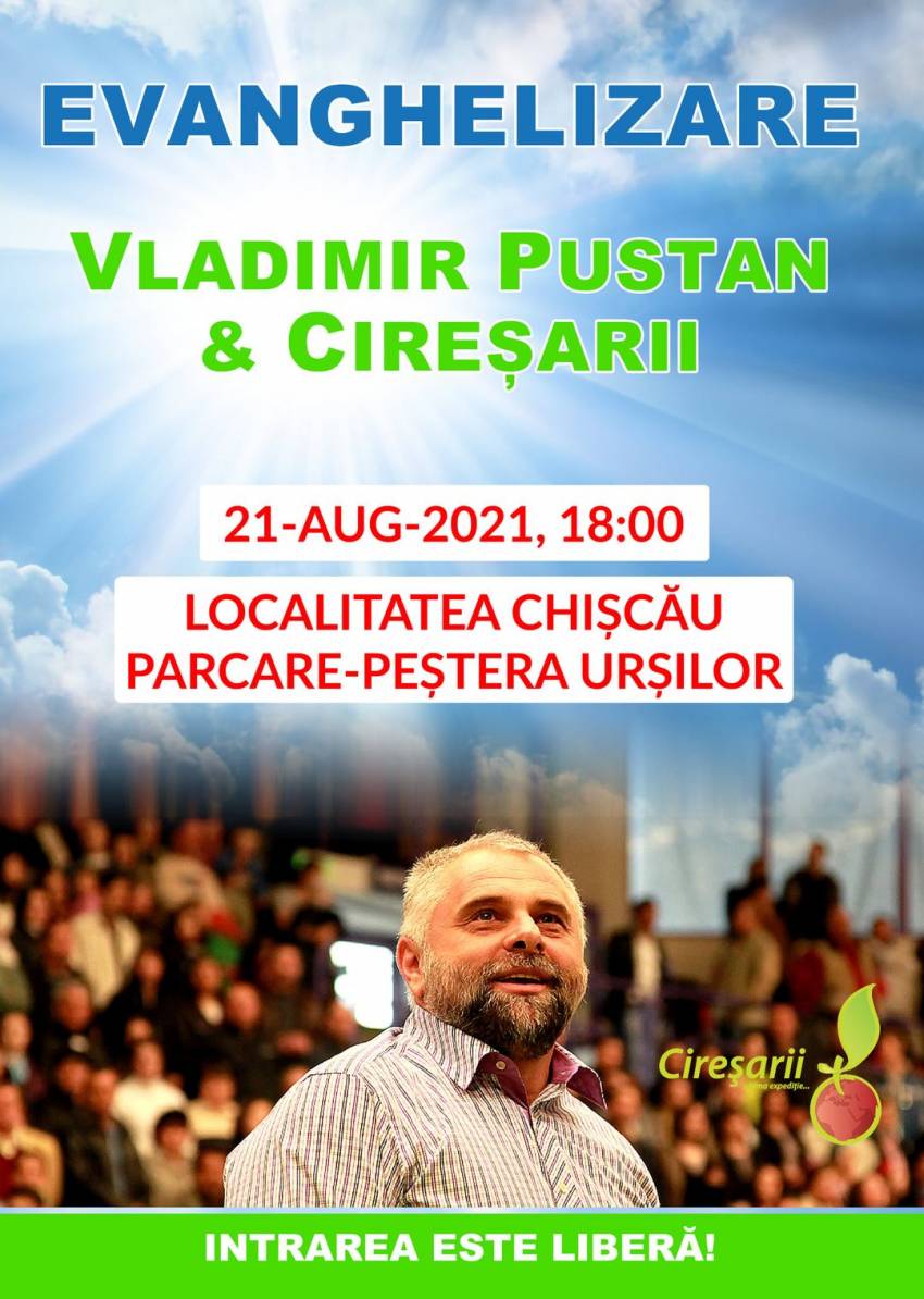 Evanghelizare cu Vladimir Pustan & Cireșarii la Chișcău