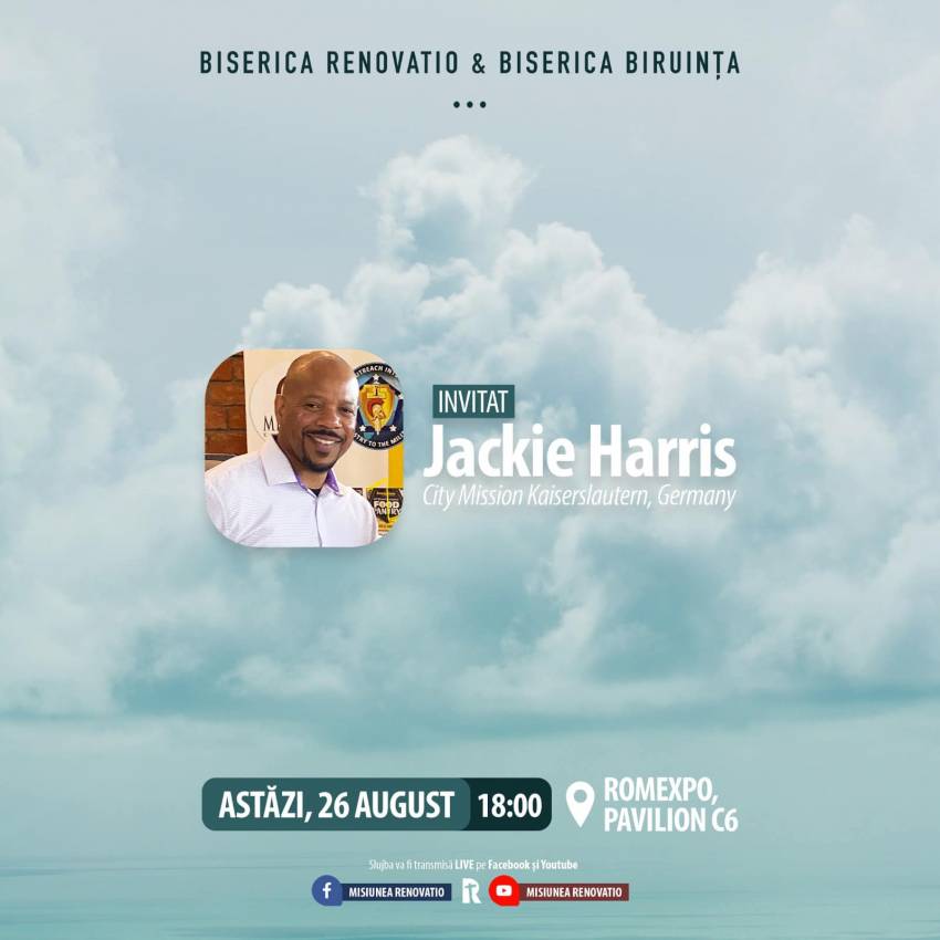 Jackie Harris la Biserica Renovatio Bucureşti
