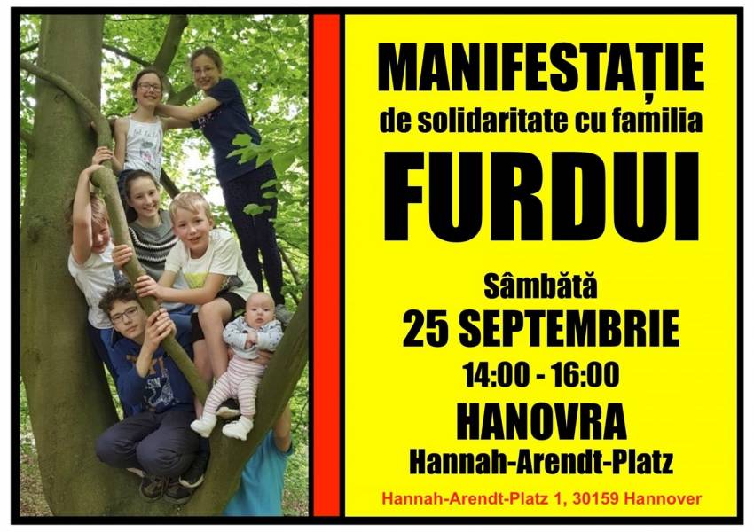 Manifestație de solidaritate cu familia Furdui