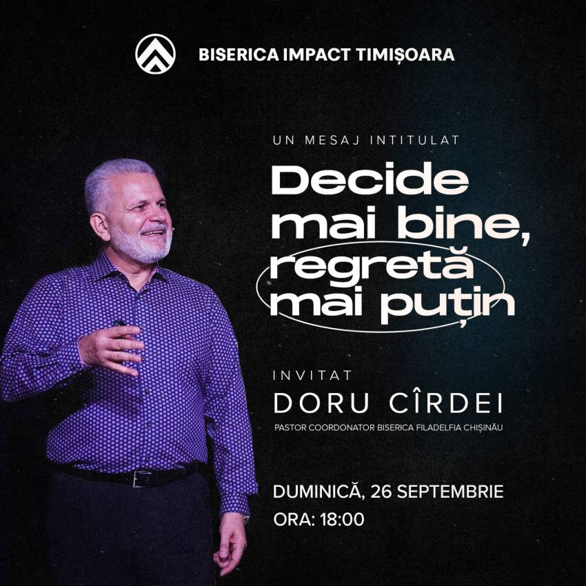 Doru Cîrdei la Biserica Impact Timișoara