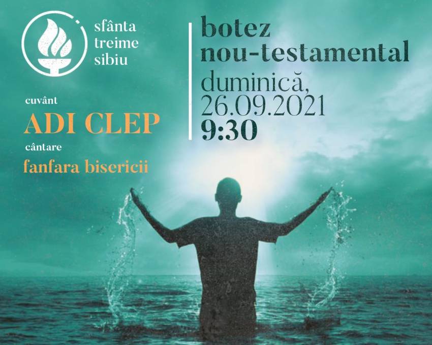 Botez la Biserica Sfânta Treime Sibiu