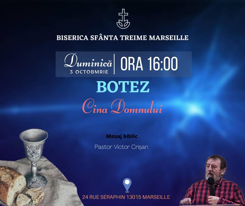 Botez la Biserica Sfânta Treime Marseille