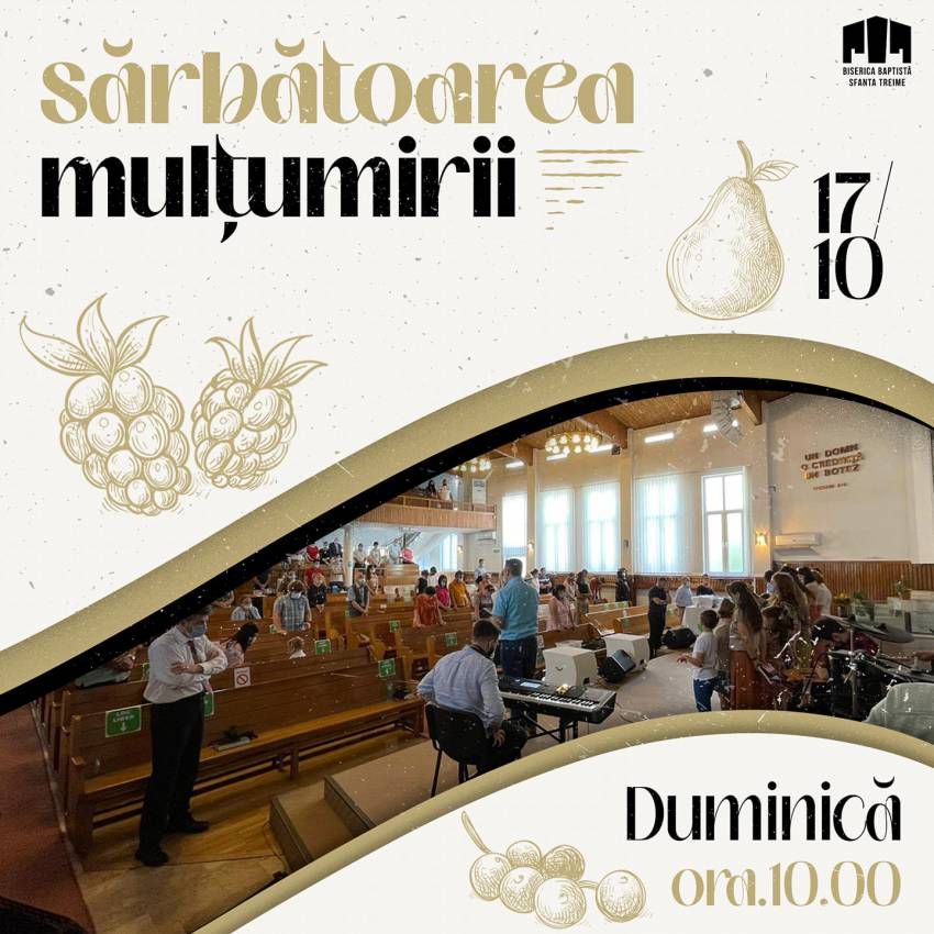 Sărbătoarea Mulțumirii la Biserica Sfânta Treime Bucureşti