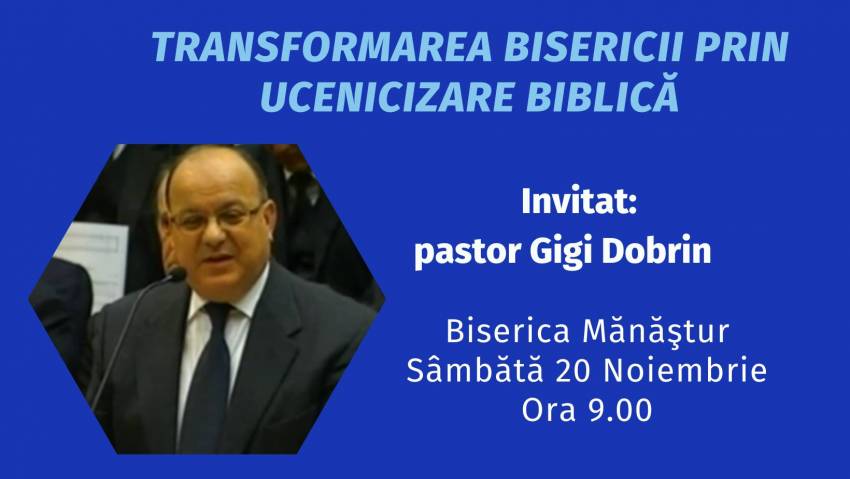Gigi Dobrin la Biserica Baptistă Nr.1 Mănăștur Cluj-Napoca