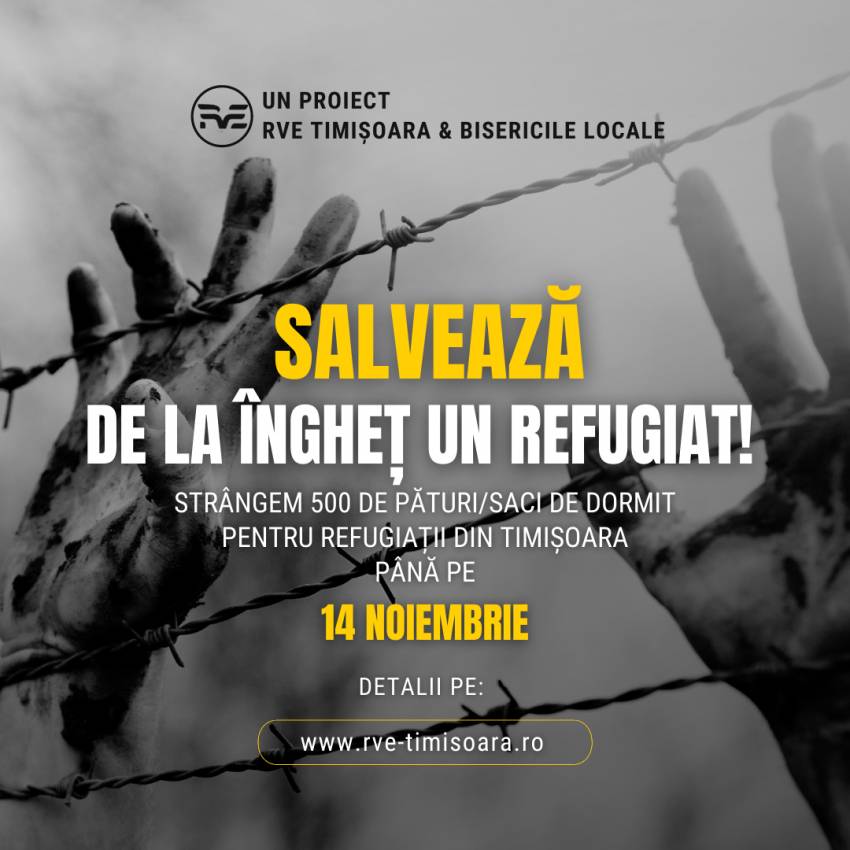PROIECT: “Salvează de la îngheț un refugiat!”