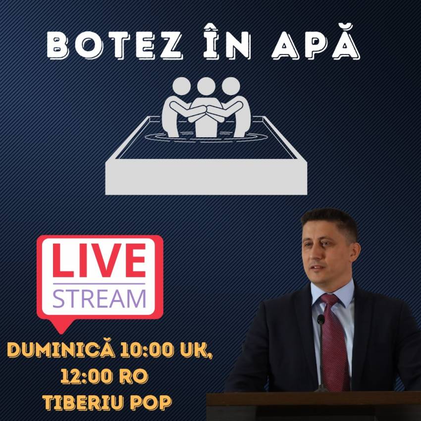 Botez la Biserica Peniel Londra
