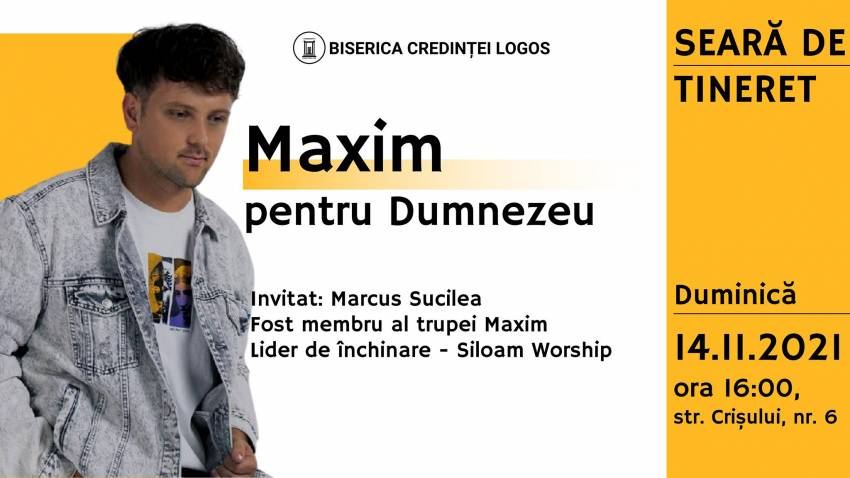 Marcus Sucilea la Biserica Credinței Logos Baia Mare