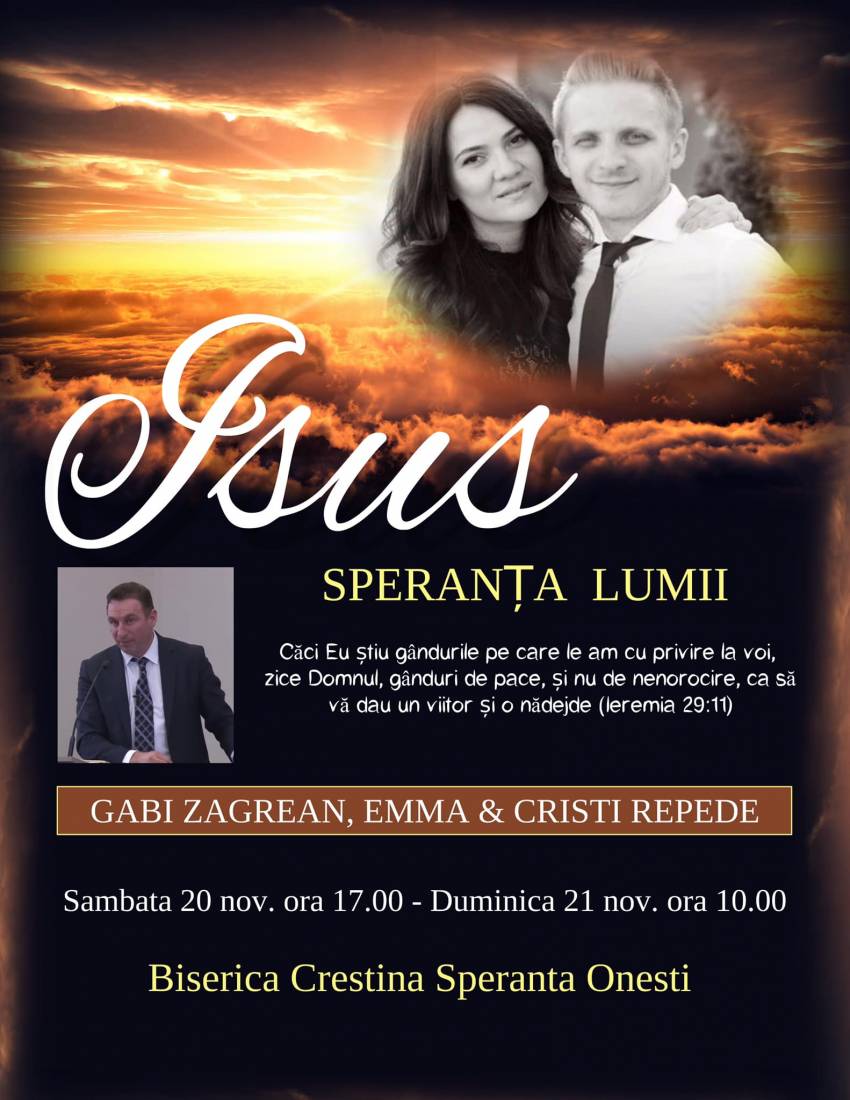 Gabi Zăgrean și Emma & Cristi Repede la Biserica Speranța Onești