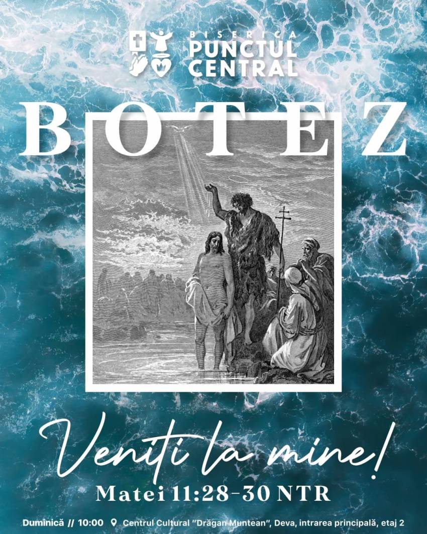 Botez la Biserica Punctul Central Deva