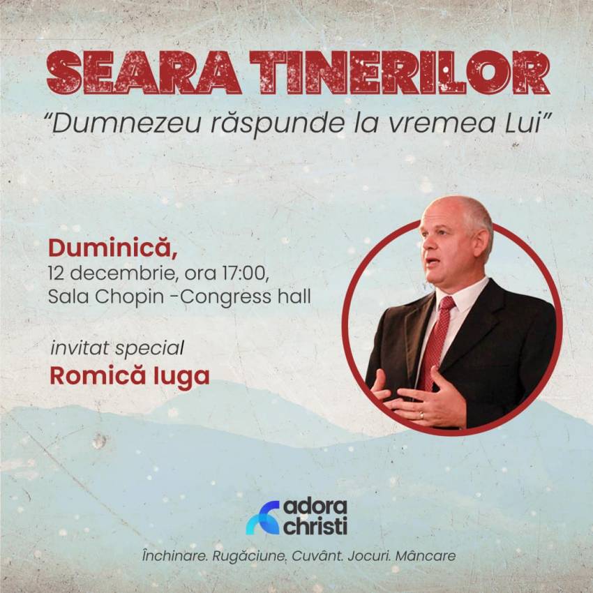 Romică Iuga la Biserica Adora Christi Iași
