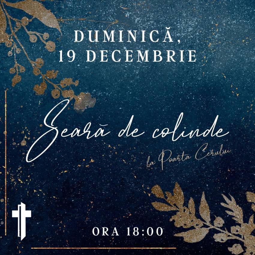 Seară de colinde la Biserica Poarta Cerului Timișoara