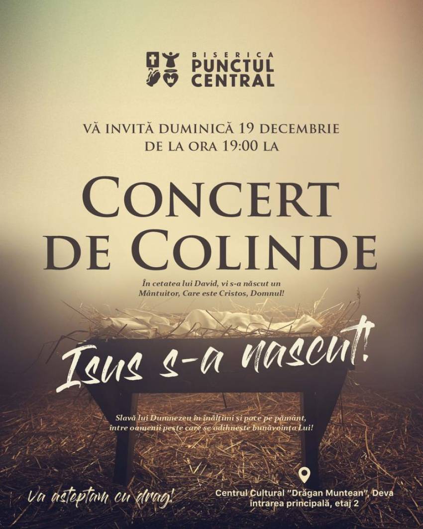 Concert de colinde la Biserica Punctul Central Deva