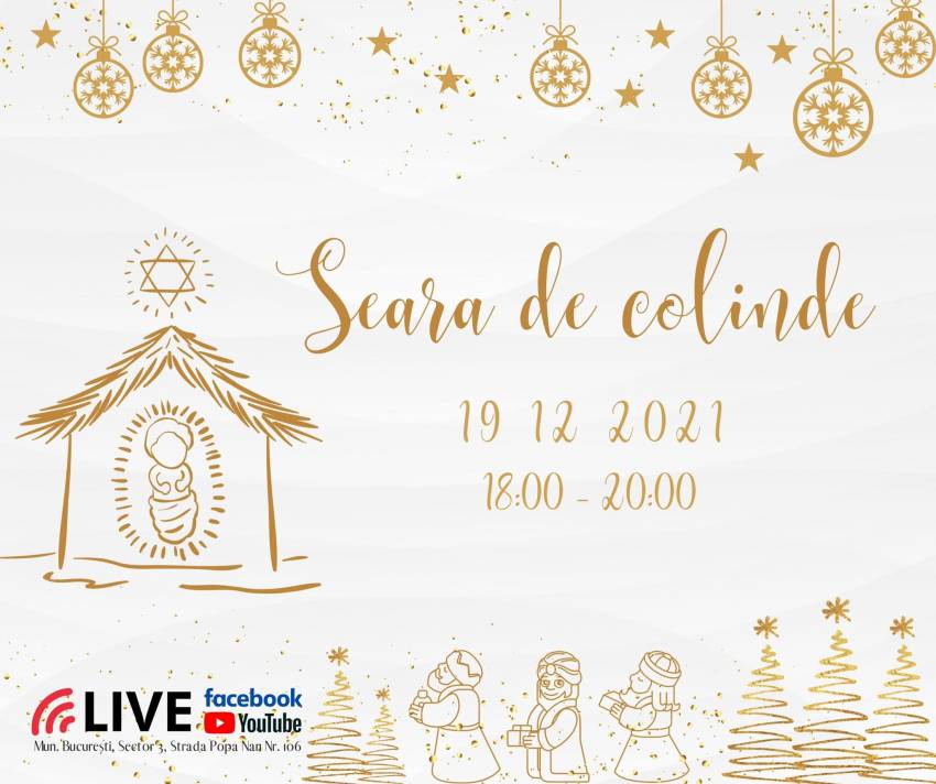 Seară de colinde la Biserica Vestea Bună București
