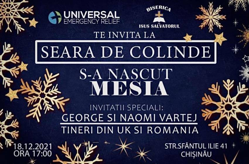 Seară de colinde  la Biserica Isus Salvatorul Chișinău