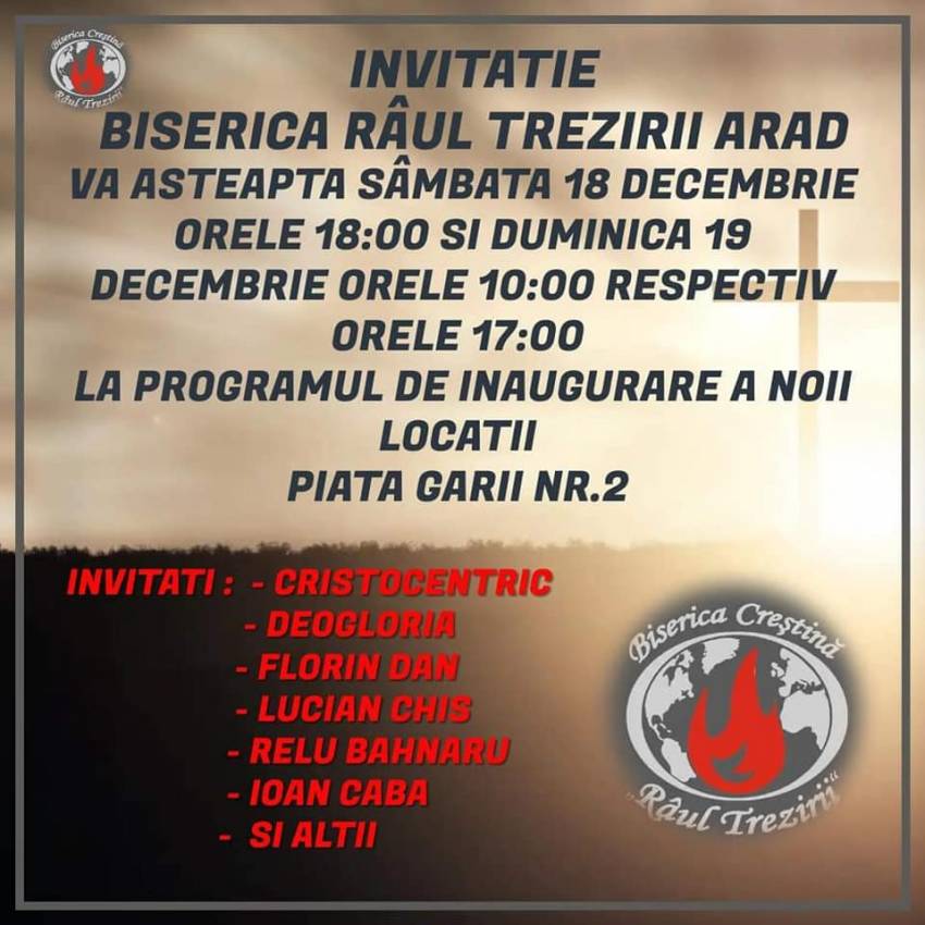 Cristocentric la Biserica Râul Trezirii Arad