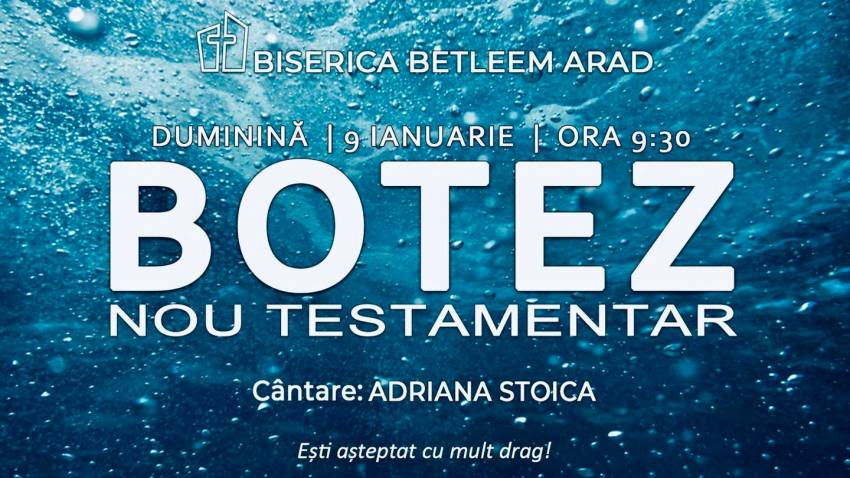 Botez la Biserica Betleem Arad
