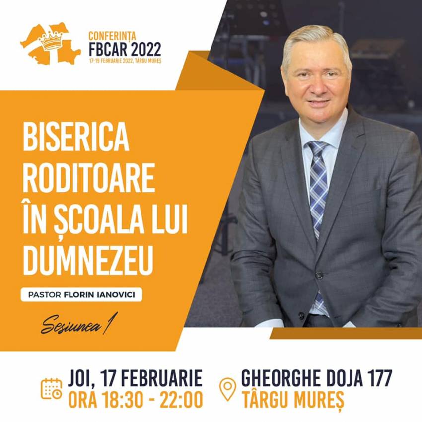 Florin Ianovici la Conferința Federației Bisericilor Creștine Autonome din România