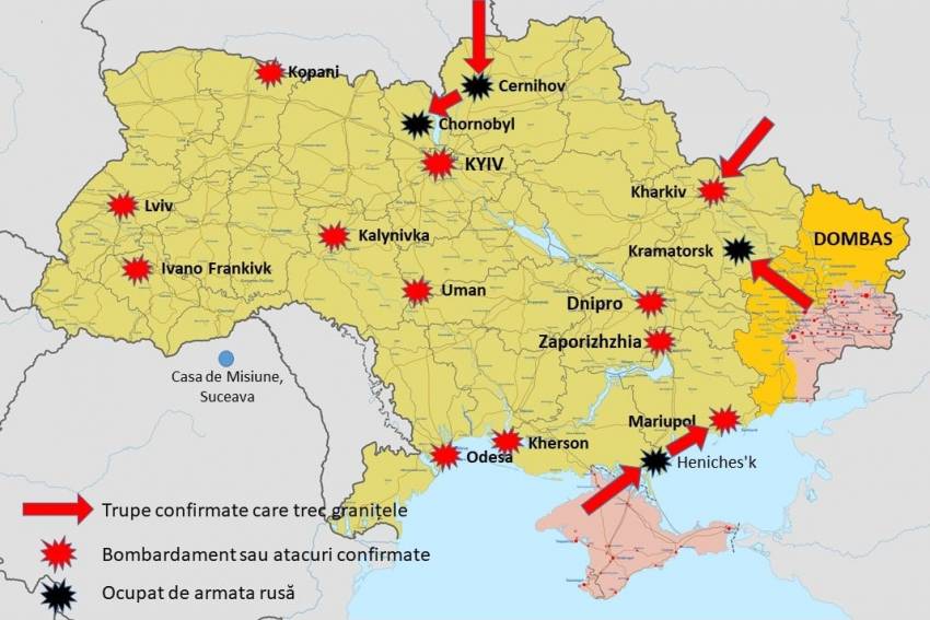 Apel la rugăciune și ajutorare pentru Ucraina! ◉ Refugiații ucraineni sunt primiți și la Casa de Misiune Kairos