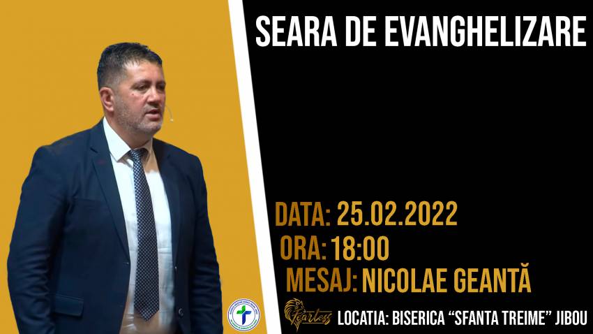 Nicolae Geantă la Biserica Sfânta Treime Jibou