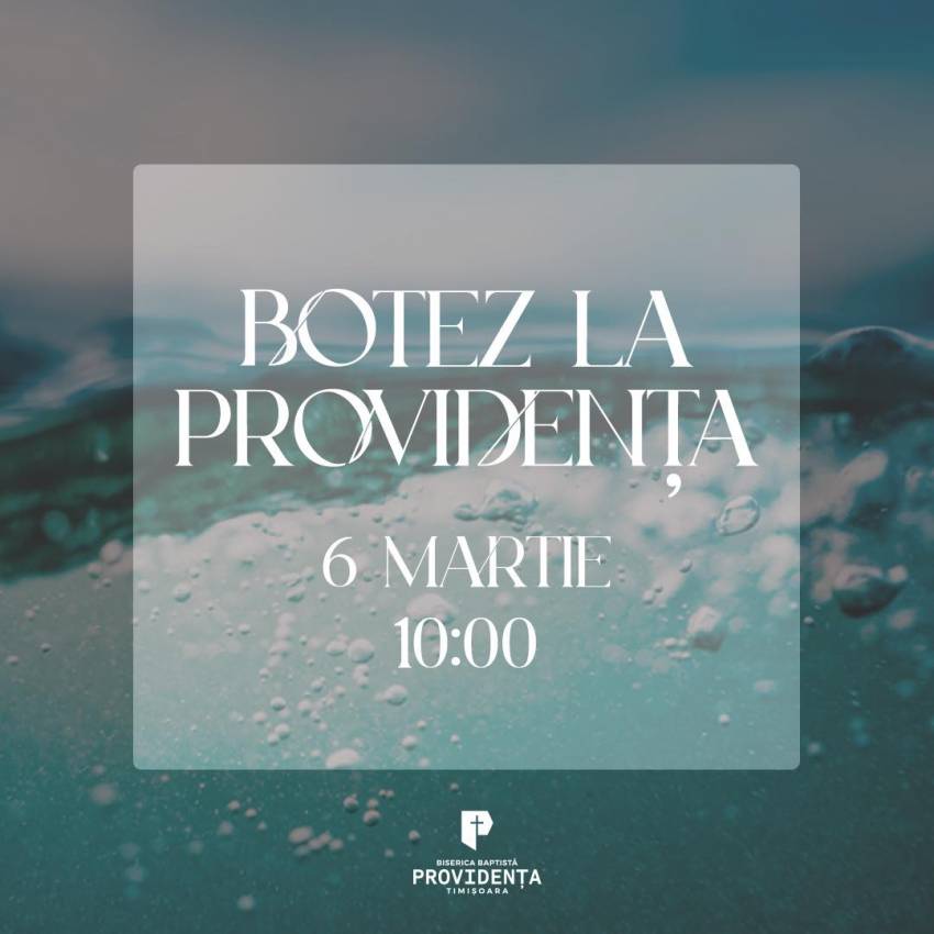 Botez la Biserica Providența Timișoara
