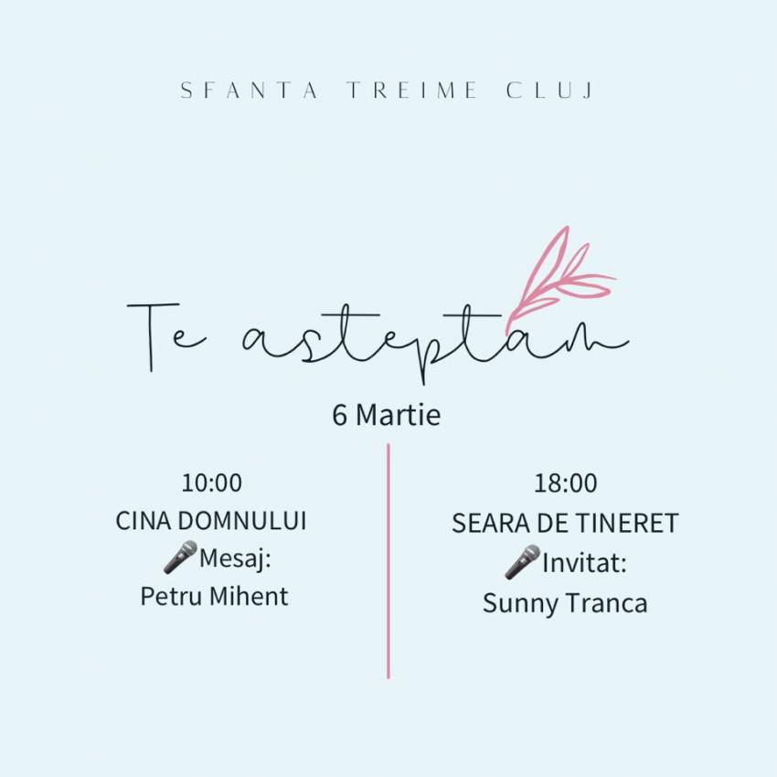 Petru Mihenț şi Sunny Trancă la Biserica Sfânta Treime Cluj-Napoca