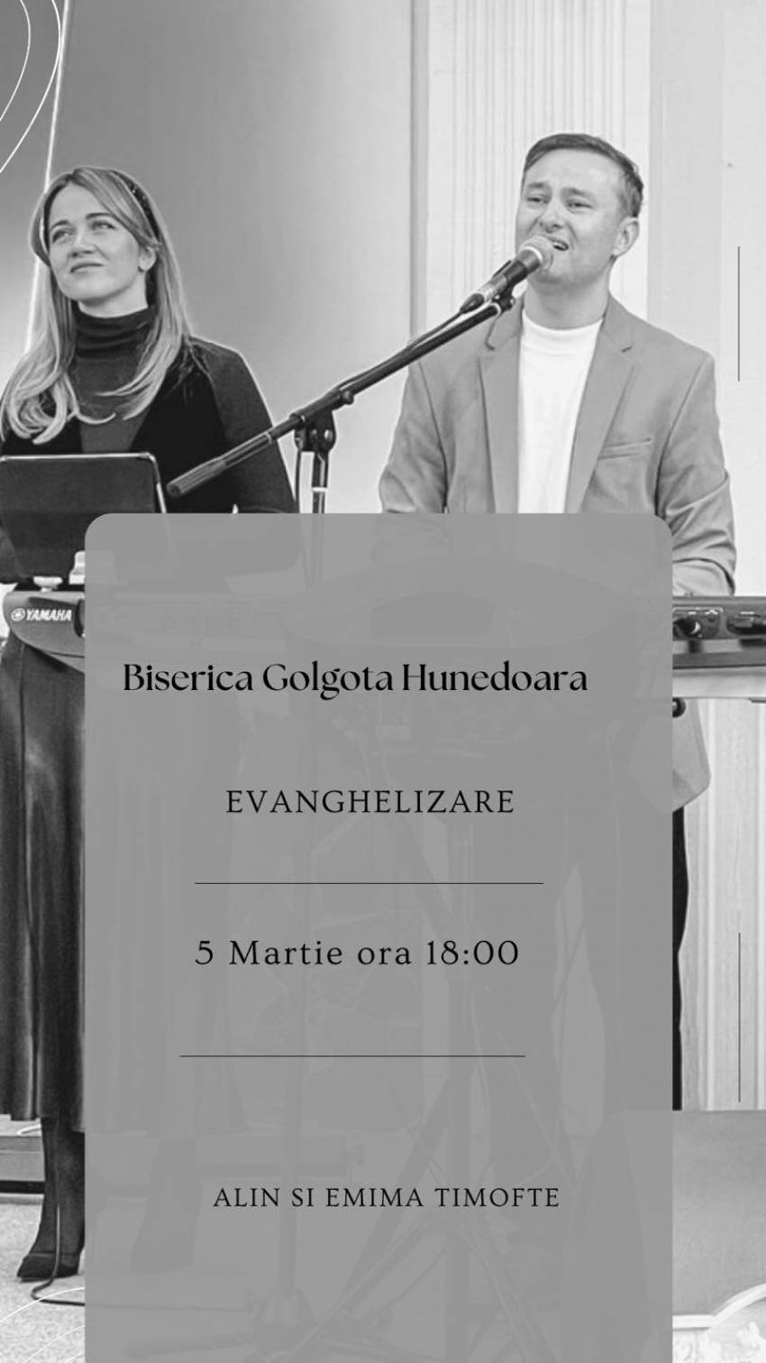 Alin & Emima Timofte la Biserica Penticostală Golgota Hunedoara