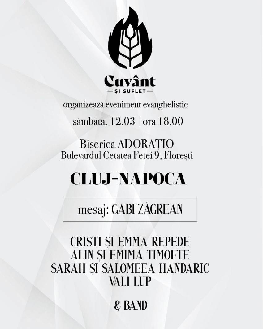 Gabi Zăgrean, Alin & Emima Timofte și Cristi & Emma Repede la Biserica Adoratio Florești
