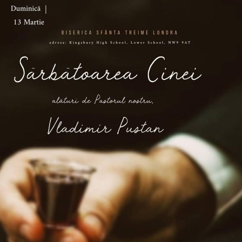 Vladimir Pustan la Biserica Sfânta Treime Londra