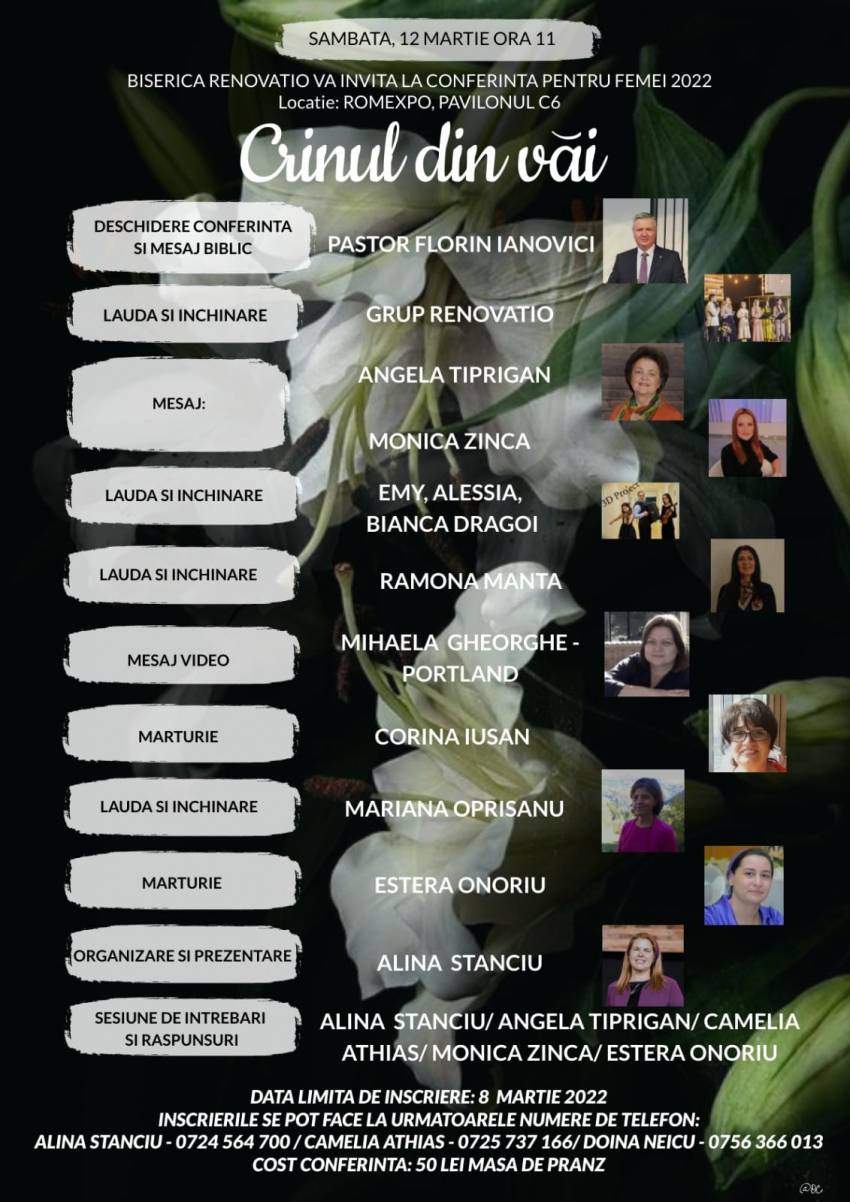 Întâlnirea anuală a surorilor la Biserica Renovatio Bucureşti