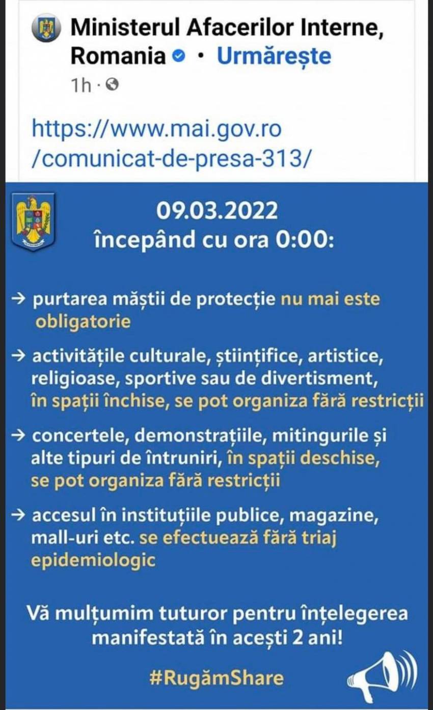 De astăzi, gata cu restricțiile în România!