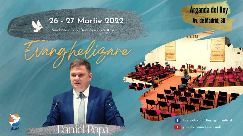 Evanghelizare cu Daniel Popa la Biserica Elim Arganda del Rey