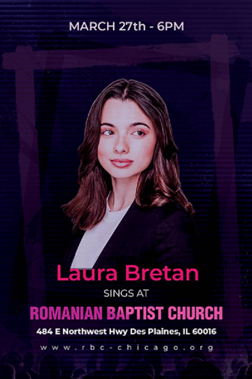 Laura Bretan la Biserica Baptistă Română Chicago