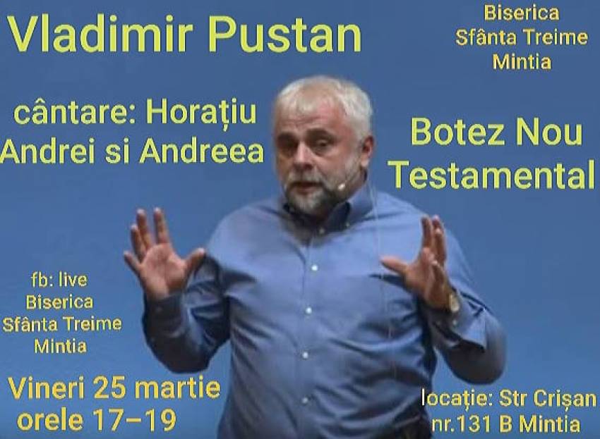 Vladimir Pustan la Biserica Sfânta Treime Mintia