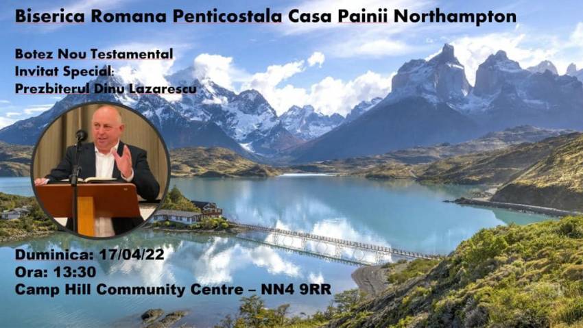 Botez la Biserica Casa Pâinii Northampton