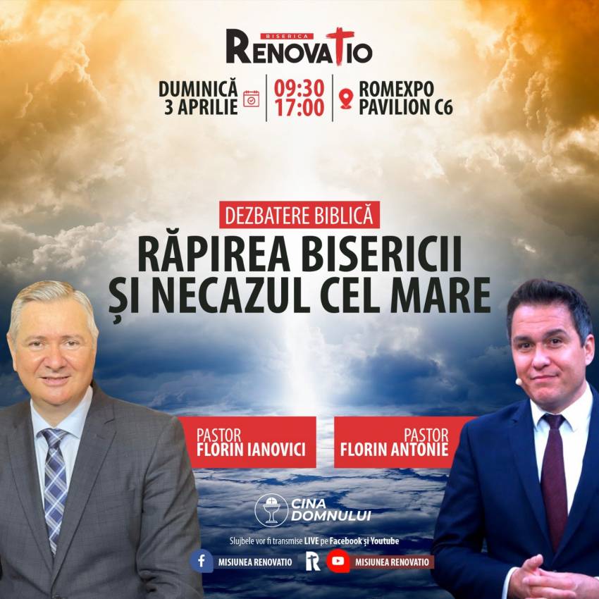 Dezbatere biblică cu pastorul Florin Antonie la Biserica Renovatio București