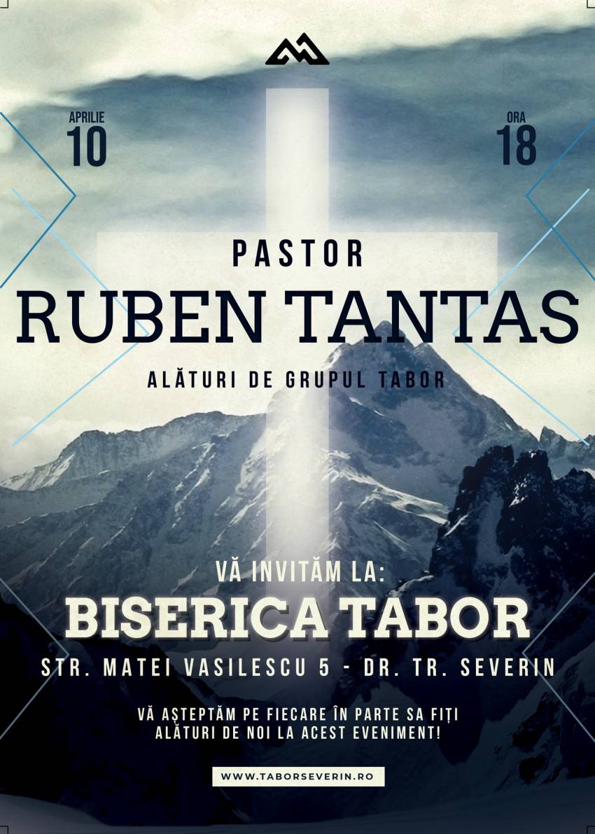 Ruben Țânțaș la Biserica Tabor Severin
