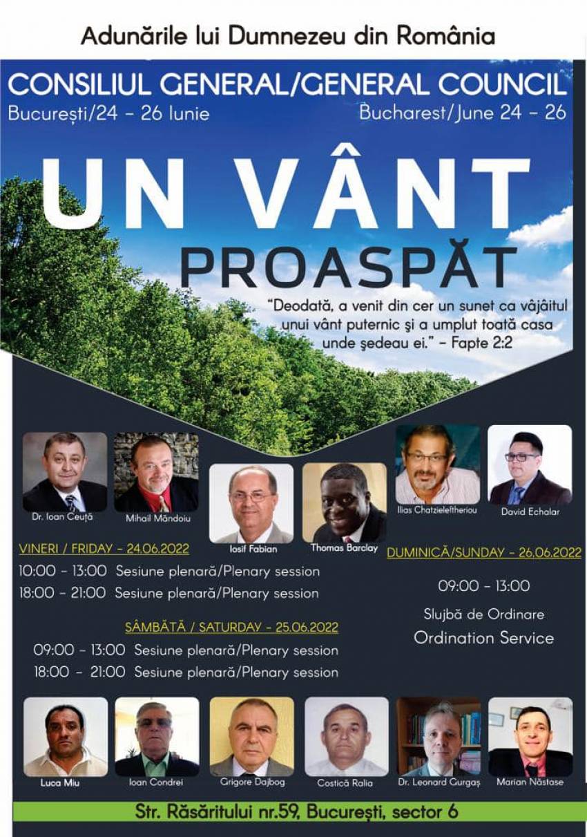 Adunările lui Dumnezeu din România ◉ Consiliul General