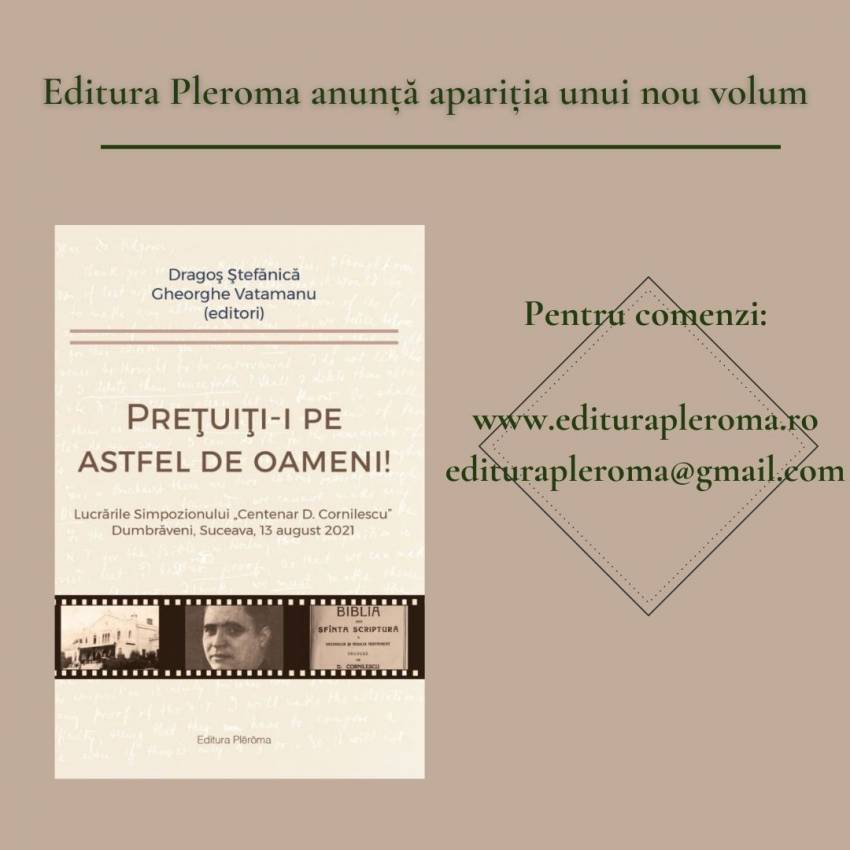 Noutate editorială: „Prețuiți-i pe astfel de oameni!”
