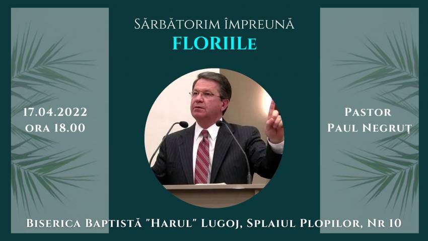 Paul Negruț la Biserica Harul Lugoj