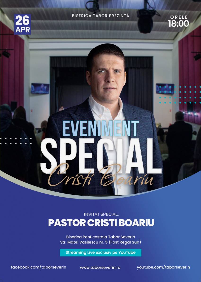 Cristi Boariu la Biserica Tabor Drobeta Turnu Severin