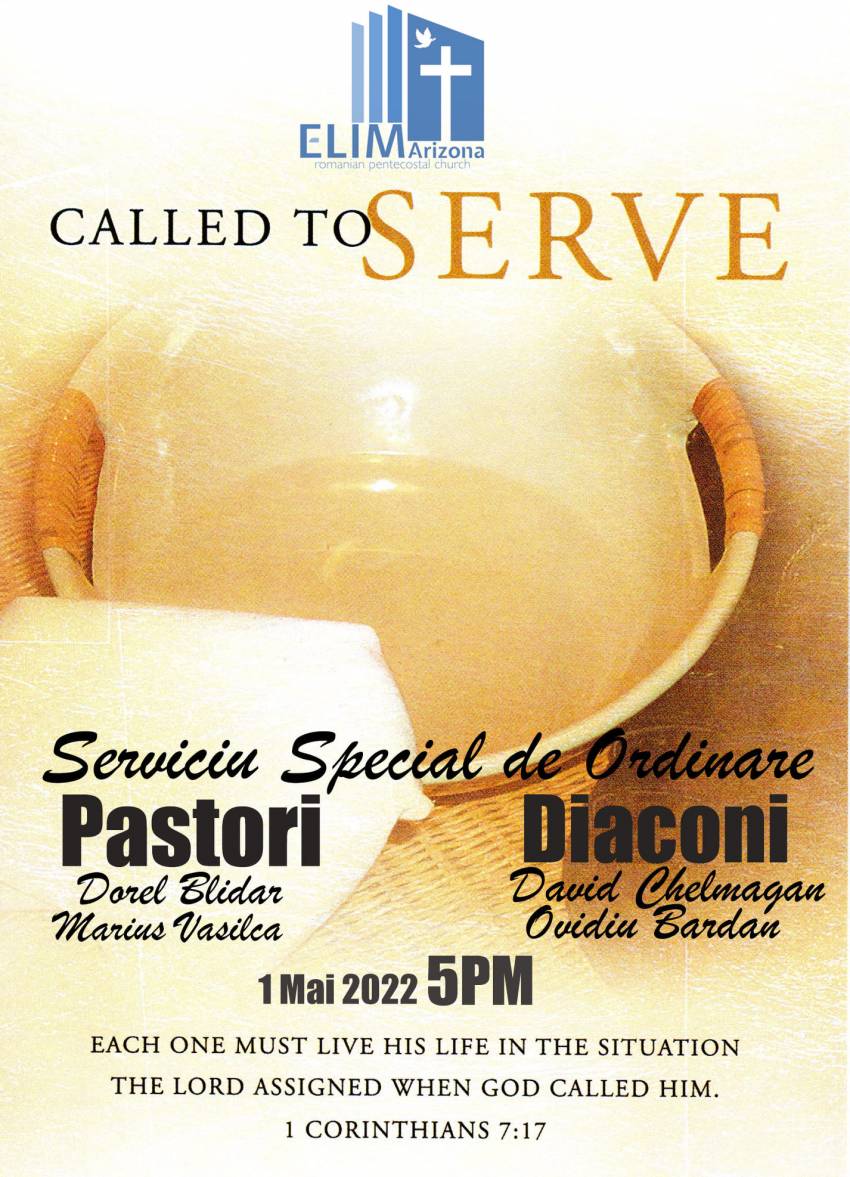 Serviciu de ordinare la Biserica Elim Arizona