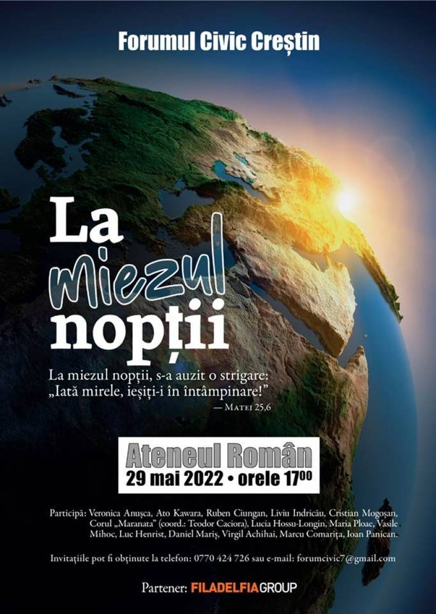 Eveniment evanghelistic la Ateneul Român Bucureşti
