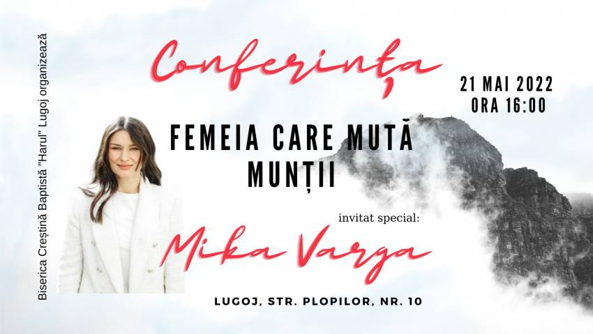 Conferință cu Mika Varga la Biserica Harul Lugoj
