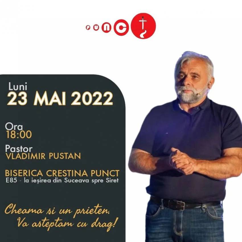 Vladimir Pustan la Biserica Creștină Punct Suceava