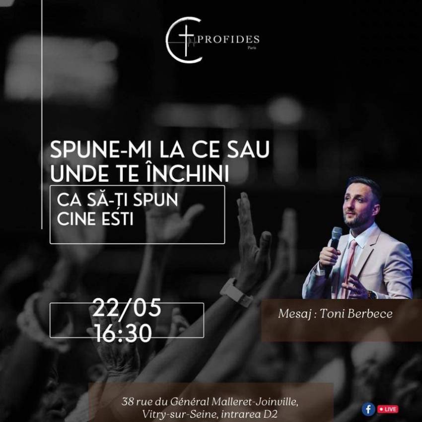 Tony Berbece la Biserica Profides Paris 