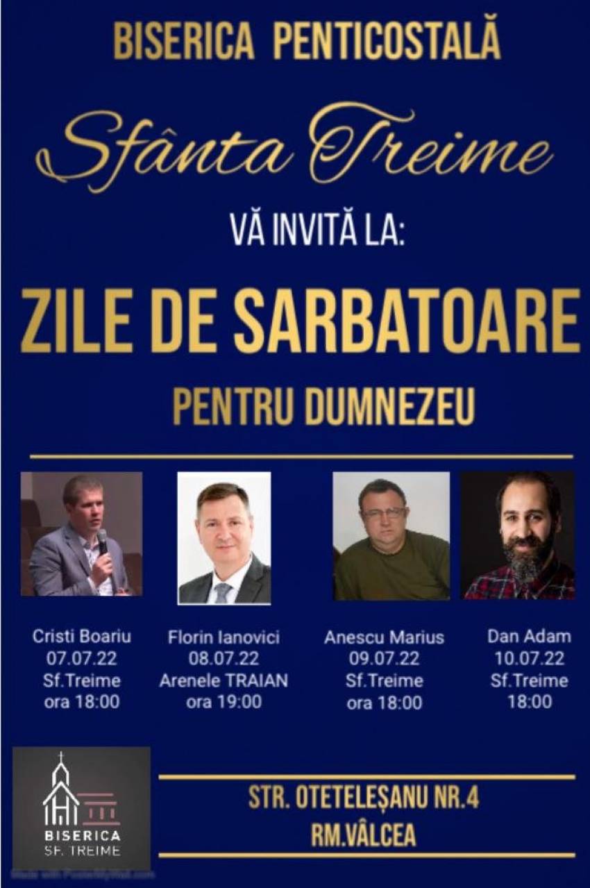 Evanghelizare cu Florin Ianovici la Arenele Traian din Râmnicu Vâlcea