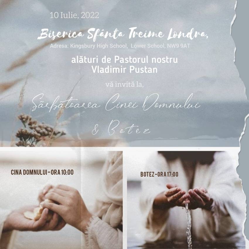 Vladimir Pustan & Botez la Biserica Sfânta Treime Londra