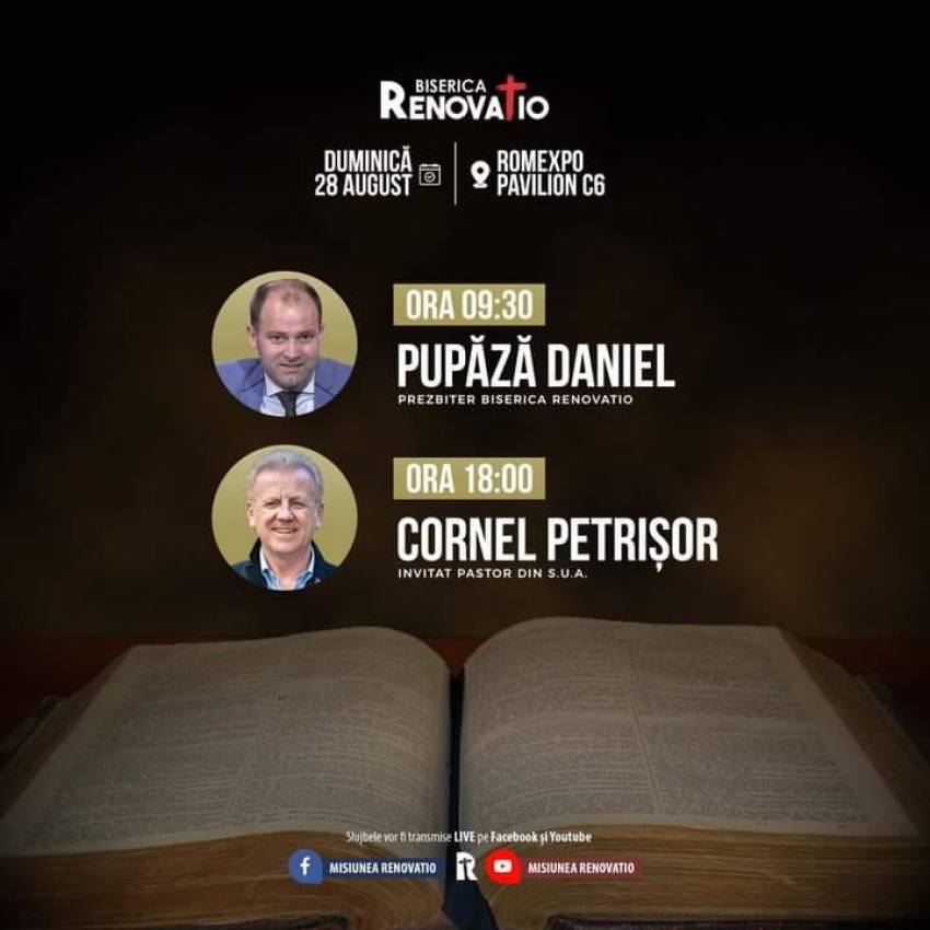 Cornel Petrișor la Biserica Renovatio București
