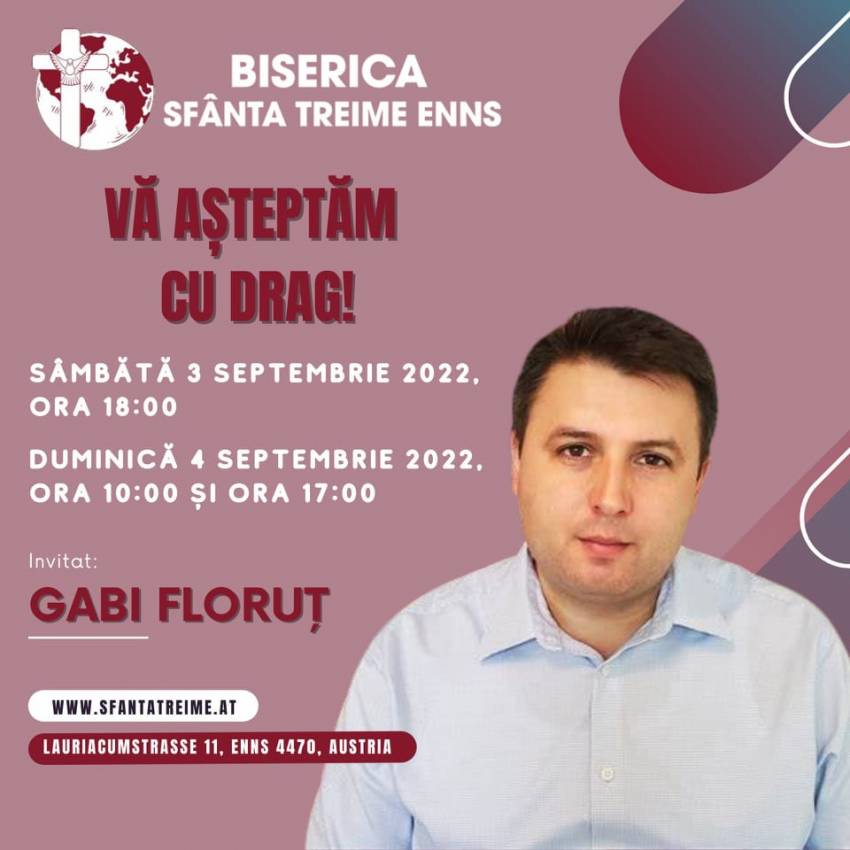 Gabi Floruţ la Biserica Sfânta Treime Enns