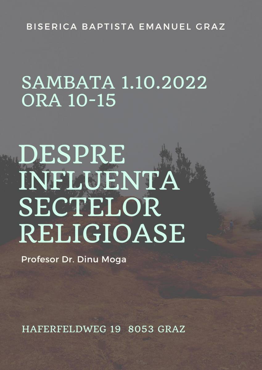 Dinu Moga la Biserica Emanuel Graz